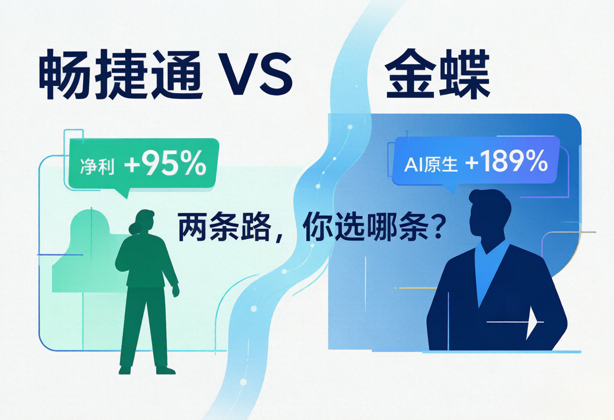 同一天两份财报:畅捷通净利+95%,金蝶营收36亿,中小企业该跟谁?