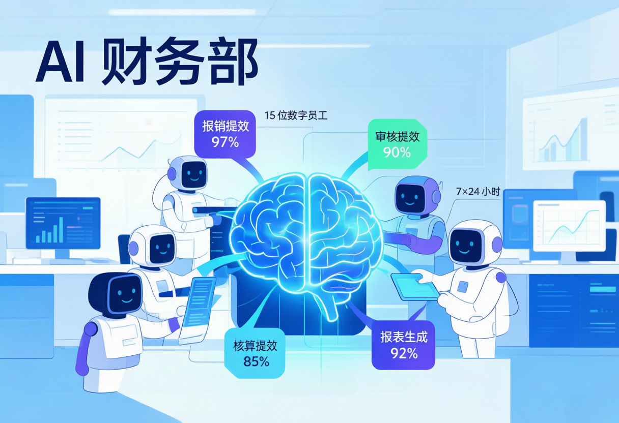 15个AI财务员工上岗,金蝶报销提效97%,老板最该看懂的3件事