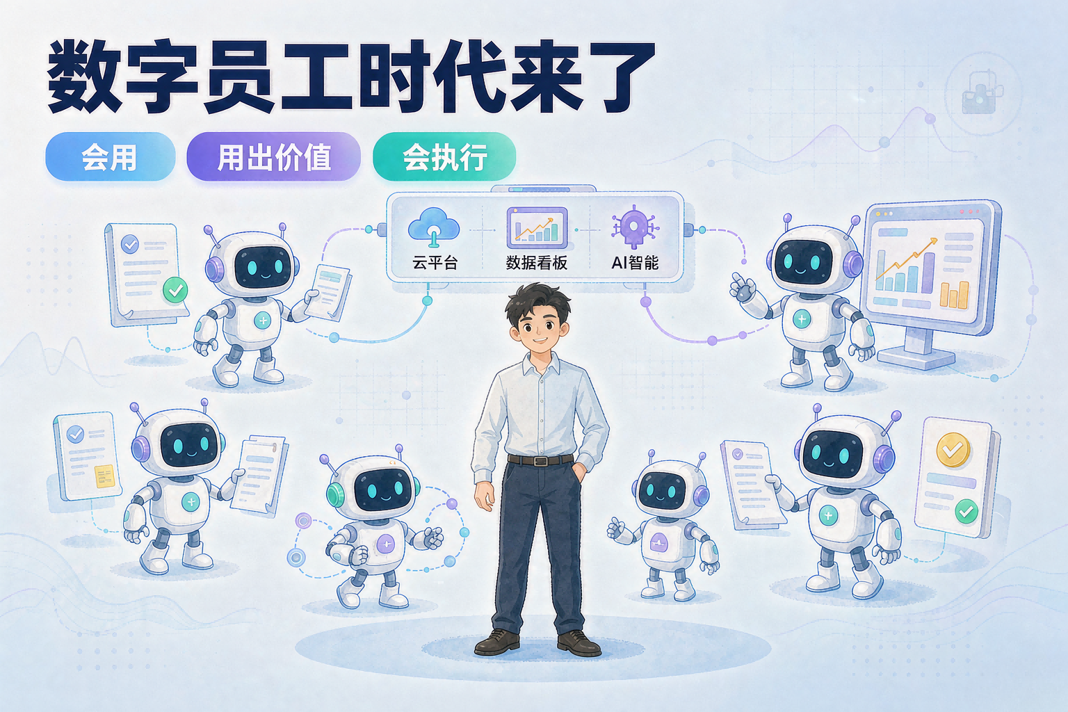 一人公司上新华社头条，金蝶50位数字员工已上岗：会执行，才是真数字员工