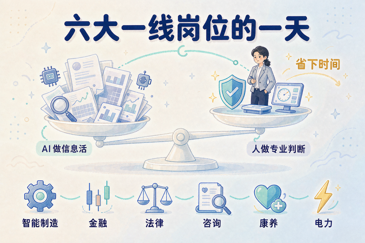  六大一线岗位的一天：原来要耗半天的活，被 AI 压进了几分钟